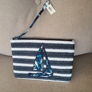 NWT Vera Bradley Straw wristlet, pattern Shore Enough